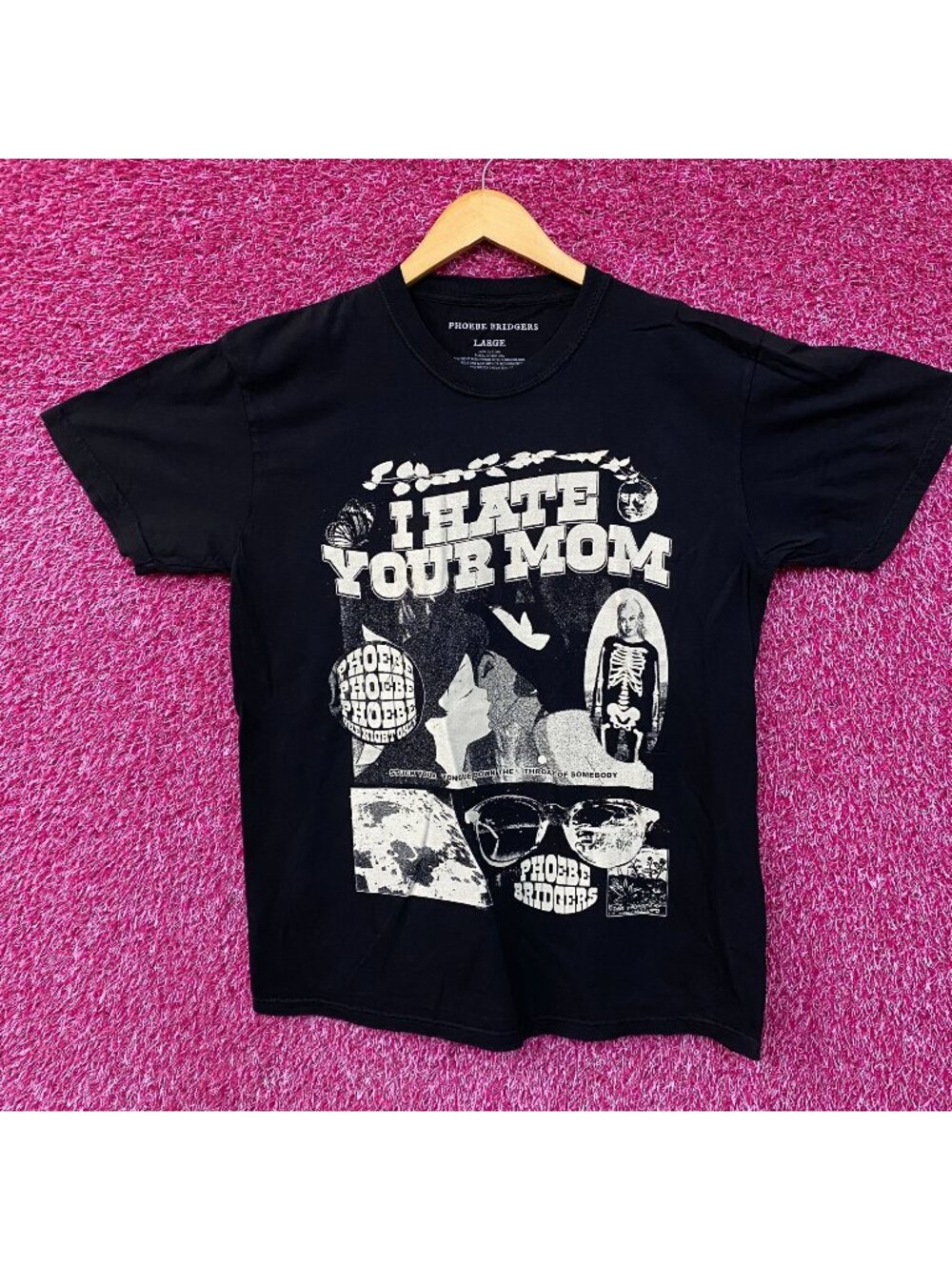 Phoebe Bridgers I Hate Your Mom Punisher Tour T-Shirt Large